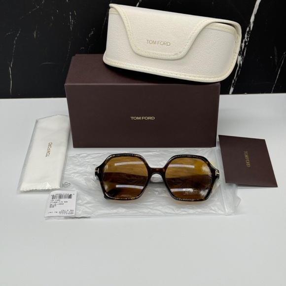 NEW TOM FORD TF1032/F ECO 52E WOMEN SUNGLASSES TOM FORD ROMY FT01032/S EYEWEAR - Picture 10 of 10